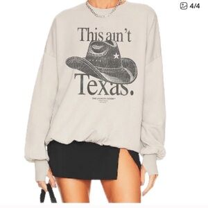 The Laundry Room Light Gray Graphic Crewneck Sweater